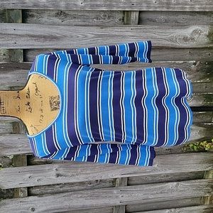 NEW Cato Striped Top with Quarter Length Sleeves